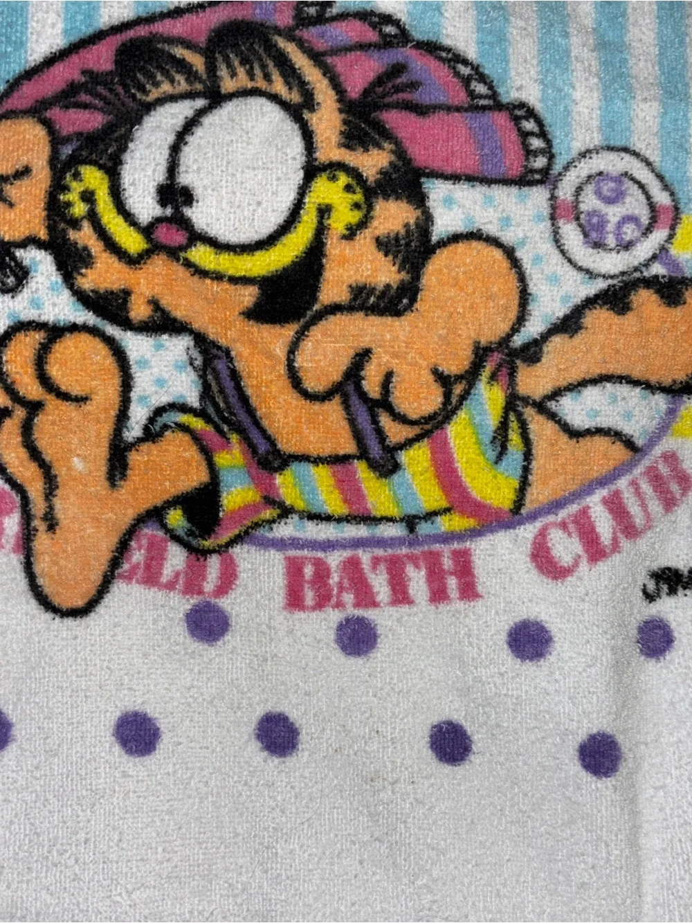 Vintage Cannon Garfield Bath Club Bath Towel